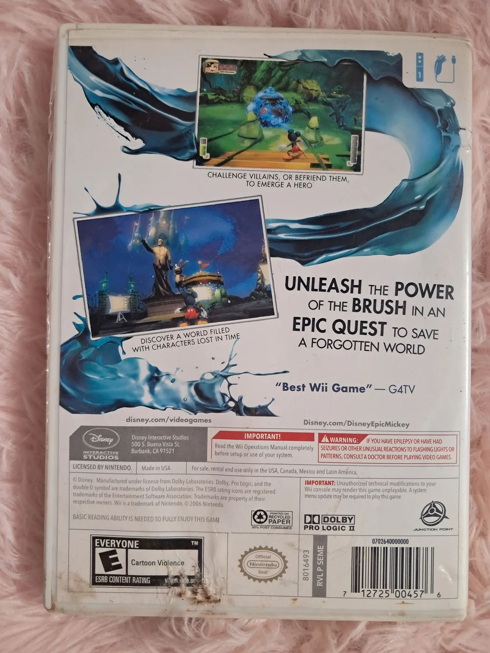Disney Epic Mickey For The Wii